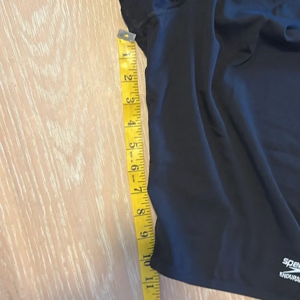Speedo Men's Swimsuit Jammer Endurance+ Solid Black, Size 38, NWT